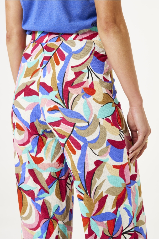 BROEK MET PRINT D50112 2514 Dazzling Blue